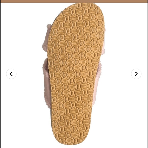 Danskin Tranquil Pink Sherpa Slides - Picture 5 of 7